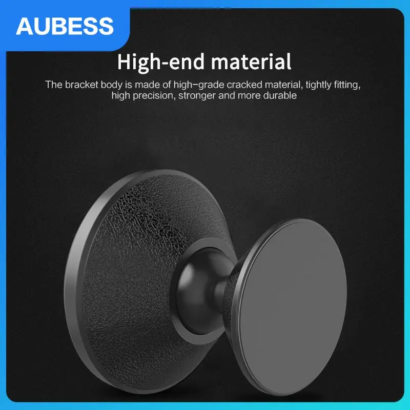 

360 Degree Rotation Phone Holder Aluminum Alloy Magnetic Bracket Multifunctional Car Interior Accessories Universal Durable