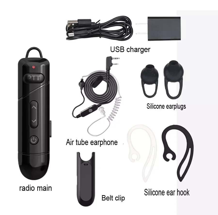 MI-NI Walkie Talkie Micro Wireless Bluetooth-compatible Intercom Hotel Catering Motorcycle Bike Two Way Radio Mini Headphone enlarge