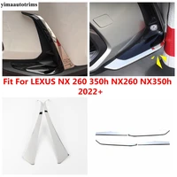 front bumper corner guard fog light lamp eyebrow strip cover trim kit accessories for lexus nx 260 350h nx260 nx350h 2022 2023