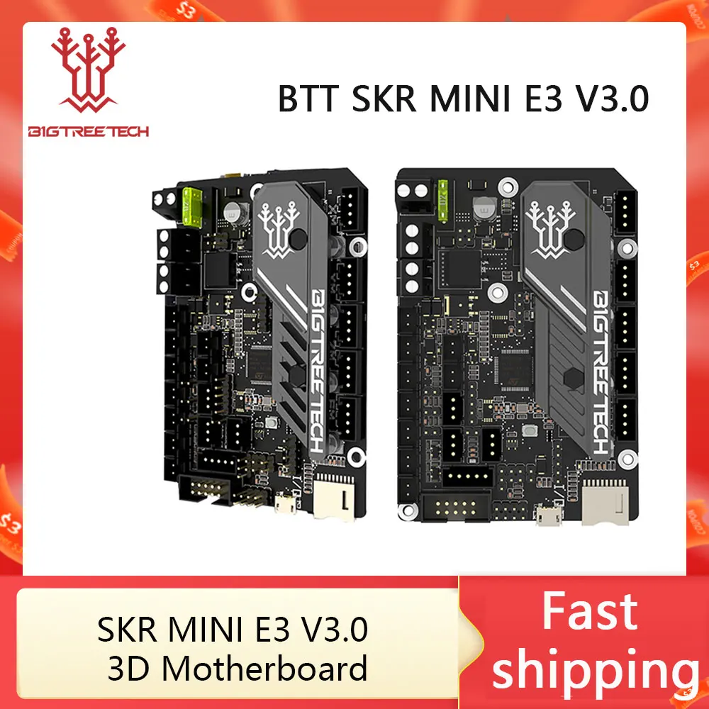 Фото Материнская плата BIGTREETECH SKR MINI E3 V3.0 3D TMC2209, запчасти для 3D-принтера Ender 3/5 Pro Upgrade BTT SKR V1.4 Turbo SKR 2 №1