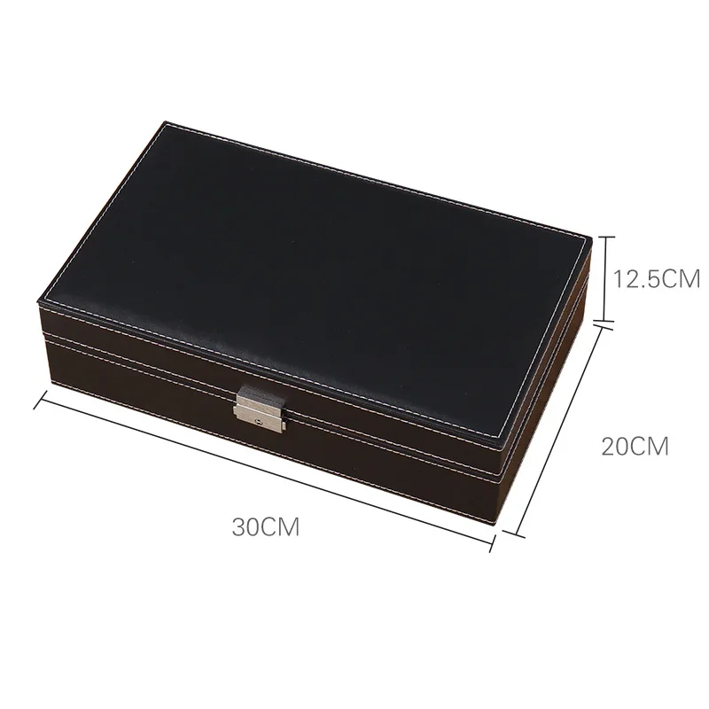 Exquisite Hot Selling Double-layer Watch Jewelry Box High-capacity Watch Glasses Storage Box Sunglasses Display Box Jewelry Box