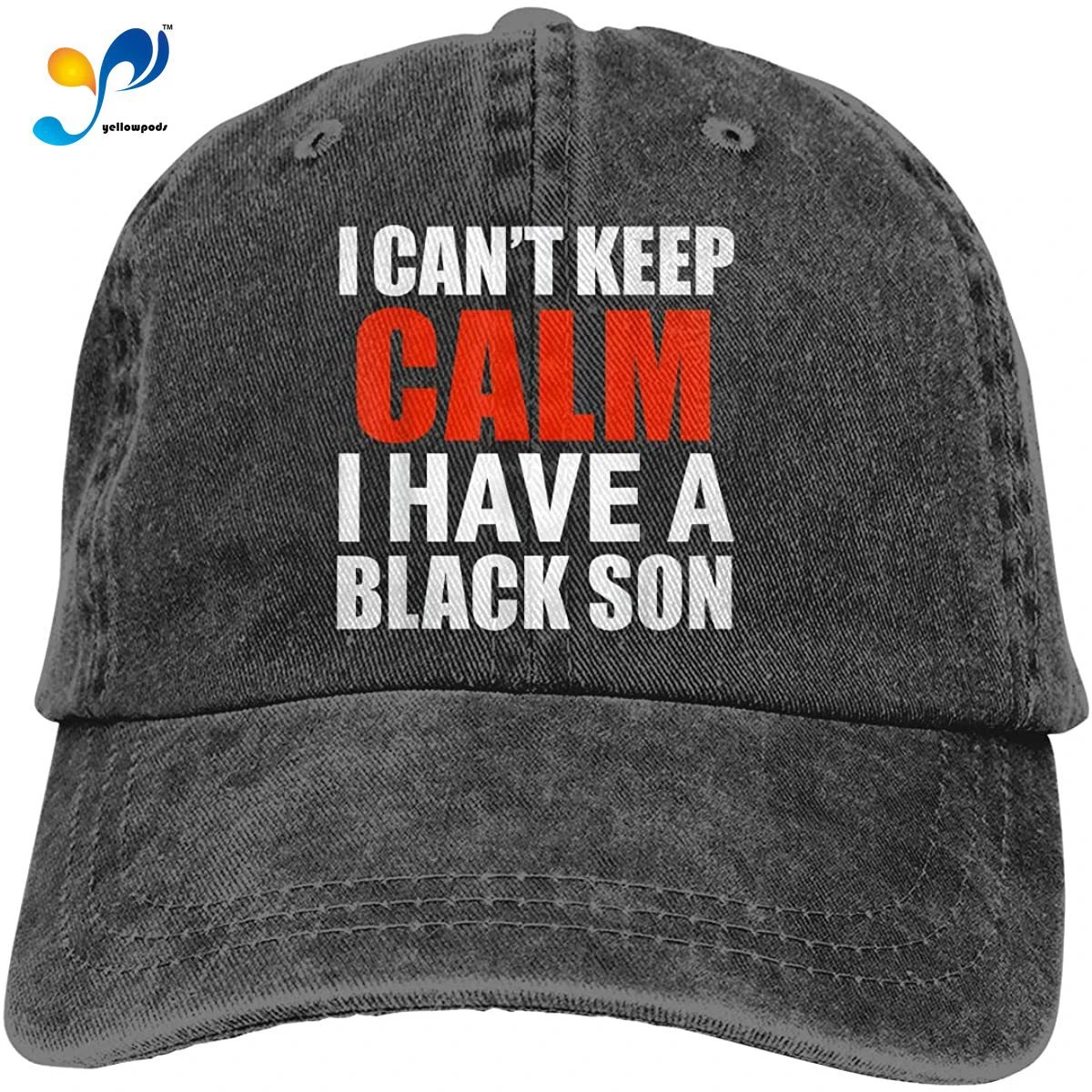 

Can't Keep Calm I Have Black Son Black Lives Matter Cowboy Cap Baseball Printed Hat Adults Headgear Casquette Black