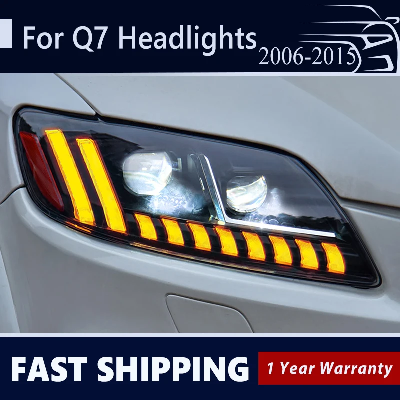 

Car Headlights for AUDI Q7 2006-2015 Q8 Style Head Lights All LED DRL Headlamps Moving Turn Signal Lamp Auto Assembly