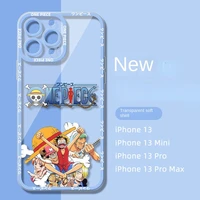 bandai disney cartoon transparent shockproof phone case for iphone 13 12 11 pro mini xs max 8 7 plus x xr silicone soft cover