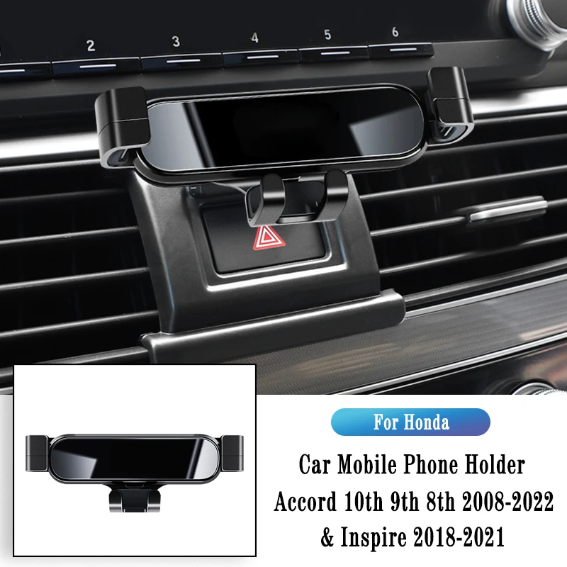 

Gravity Bracket For Honda Accord Inspire 2013-2022 Gravity Navigation Bracket Air Outlet Clip Rotatable Support Car Accessories