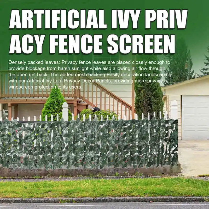 Искусственный плющ экран для конфиденциальности 0 5X3 м забор из искусственной