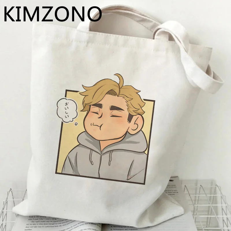 

Сумка для покупок Haikyuu, многоразовая сумочка-тоут, мешок для шоппинга