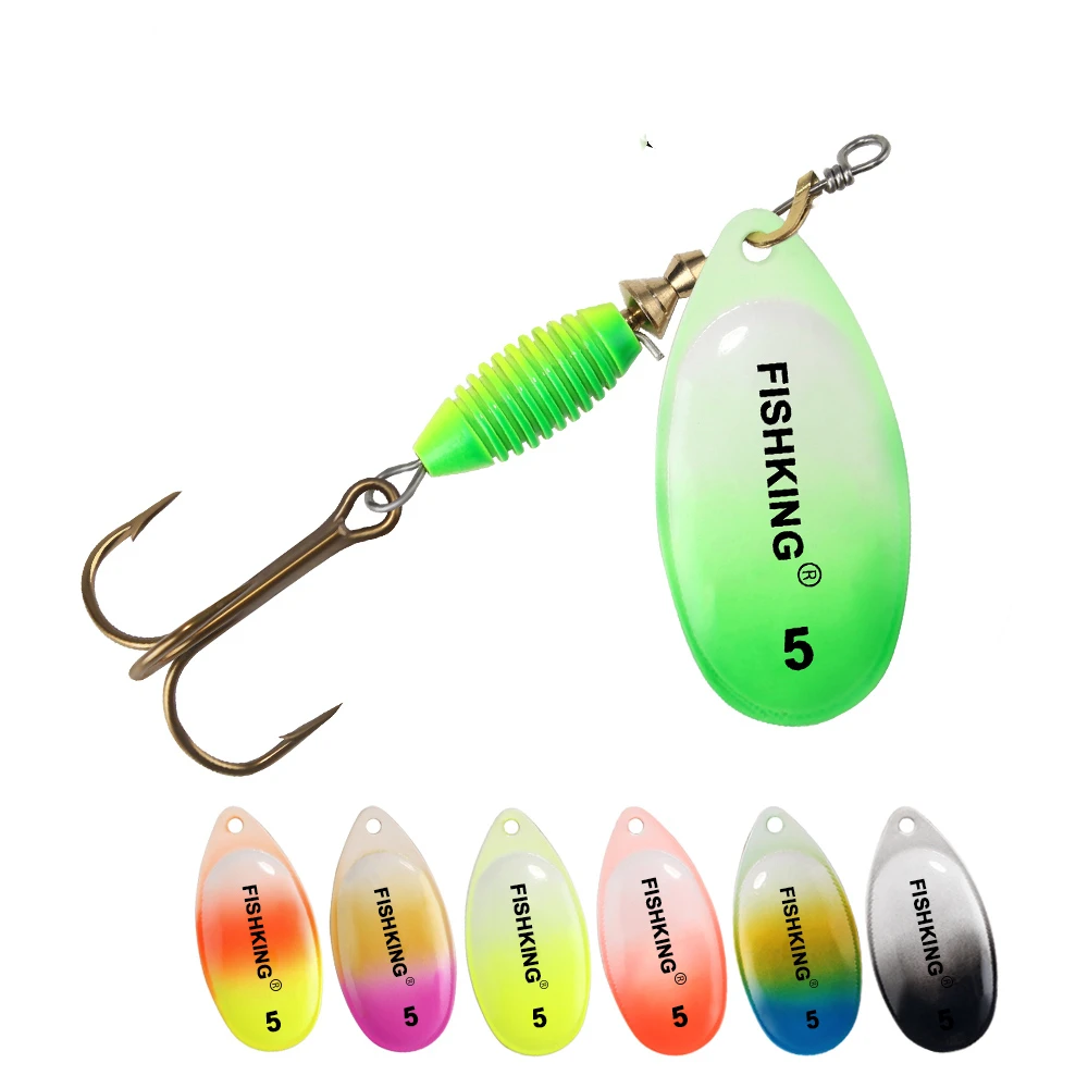 

New Metal Fishing Lure 4g 4.8g 7g 10g 14g Spinner Bait High Quality Hard Baits Treble Hook Fishing Tackle For Pike Bass lure