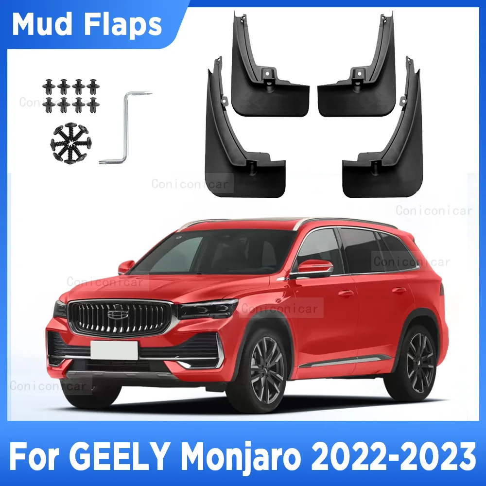 

Брызговики для GEELY Monjaro 2022 2023, брызговики, брызговики, колеса, передние и задние брызговики, автостайлинг, автомобильные аксессуары