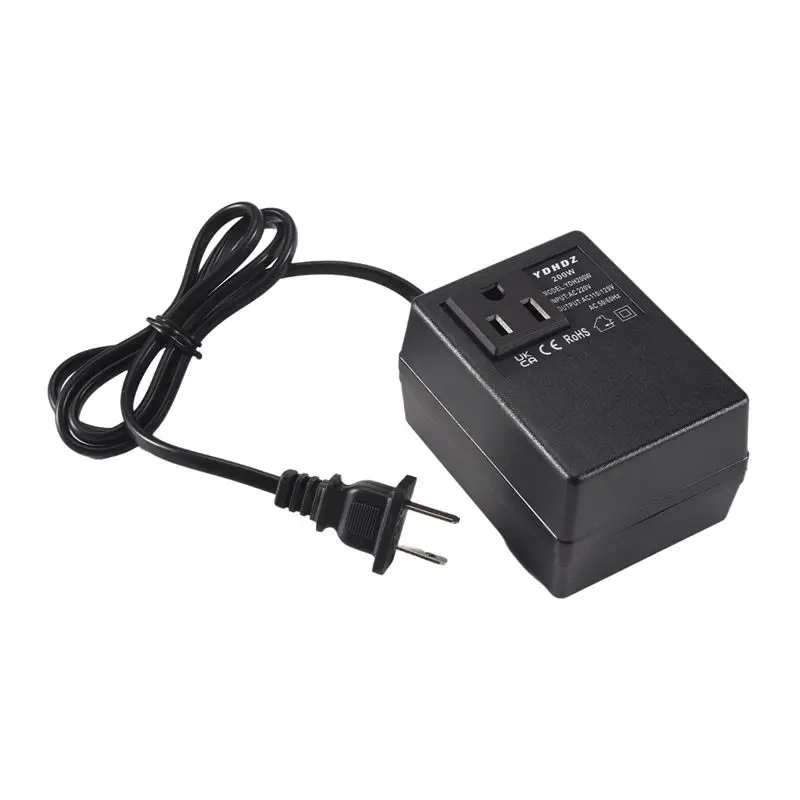 ABKQ-1 PCS 200W Преобразователь напряжения 220В в 110В, понижающий трансформатор для путешествий, с вилкой стандарта США (art.: 3920daff22ae8) - 3920daff22ae8