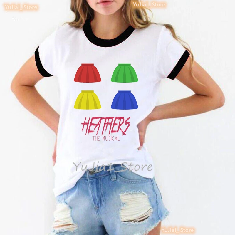 

Journey To The Past Graphic Print Tshirt Women Heathers The Musical T Shirt Femme Watercolor Music Note T-Shirt Female