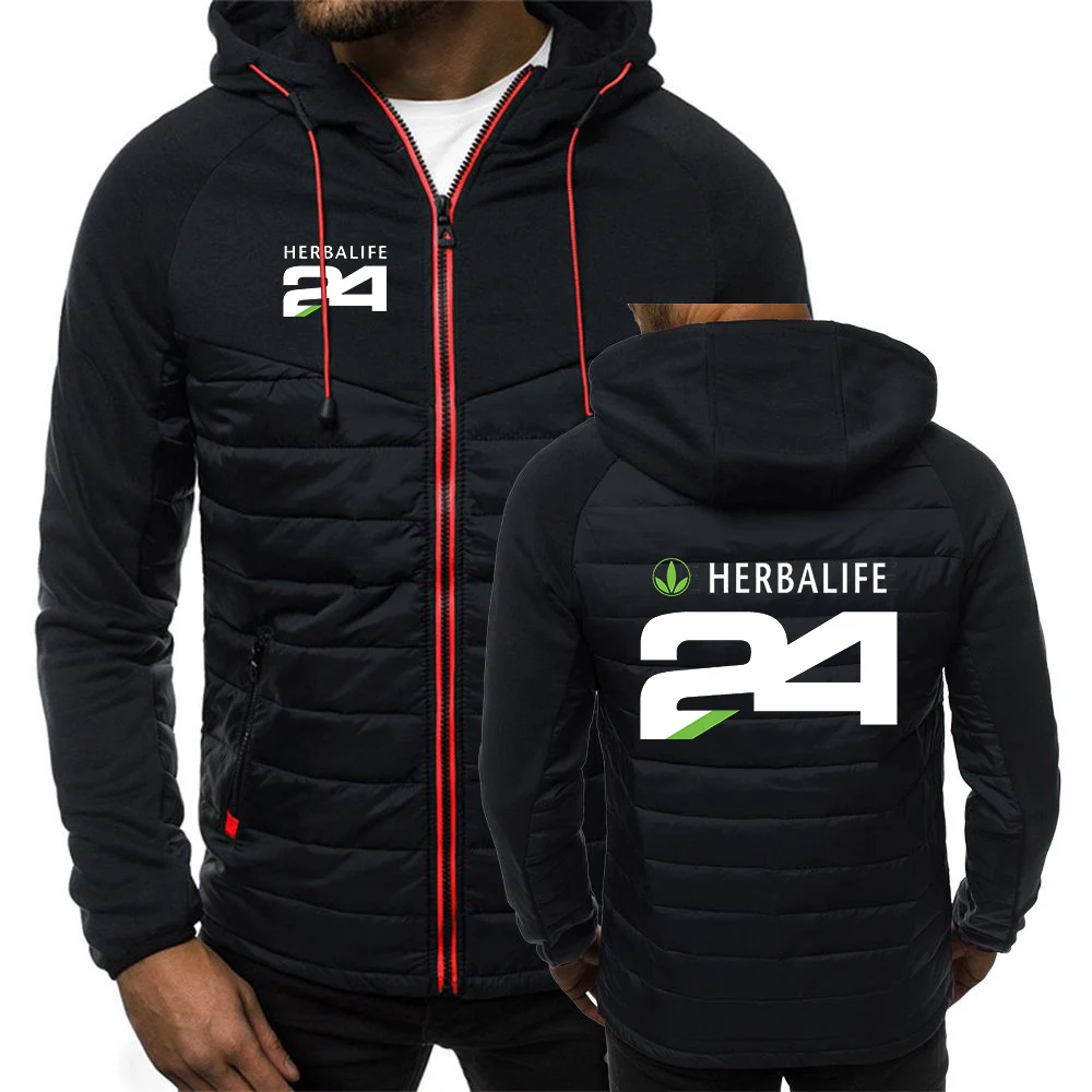 

Мужские весенне-осенние толстовки HERBALIFE 24, модные пальто с принтом, повседневные мужские куртки 7 цветов, верхняя одежда на молнии