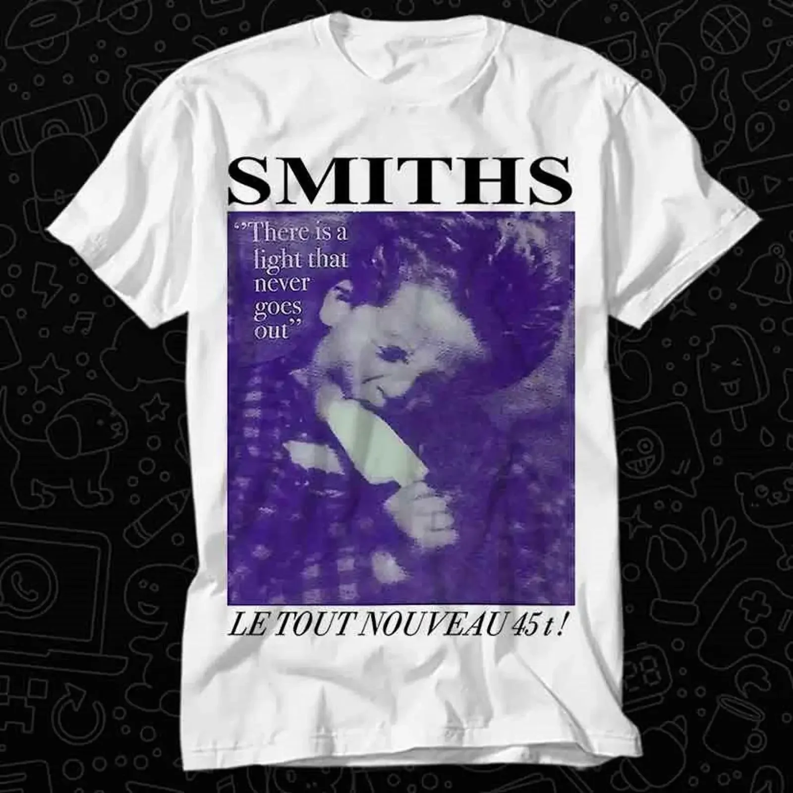 Фото Футболка The Smiths Le Tout Nouveau Band для взрослых, винтажная, с принтом, OZ448, винтажный стиль, для повседневной носки №1