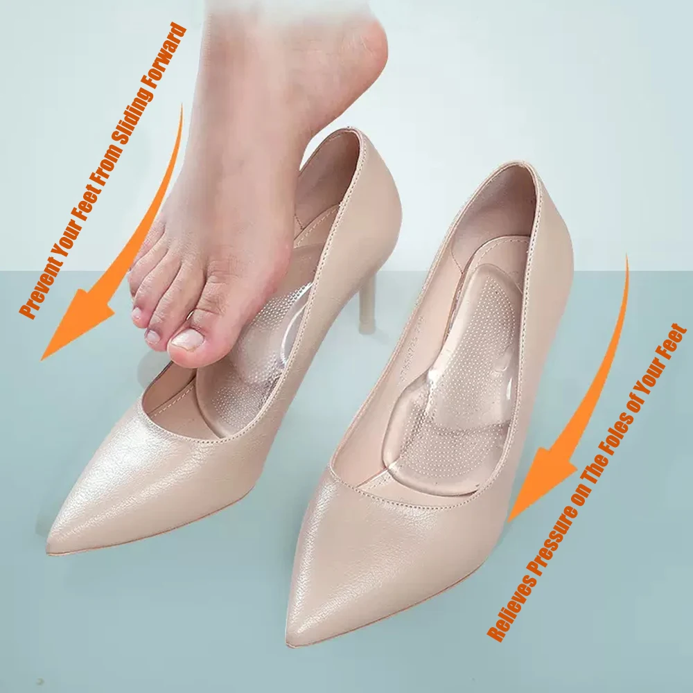 Silicone Orthopedic Insoles for Shoes Women Men Arch Support Gel Insoles for Flat Feet Plantar Faciitis Pain Relief Shoe Pads