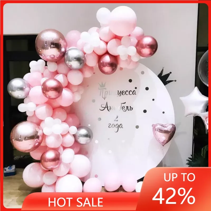 

Macaron Balloon Garland Arch Kit Foil Metal rose gold Balon Baby Shower Wedding Happy Birthday Party Decor Kids Adults