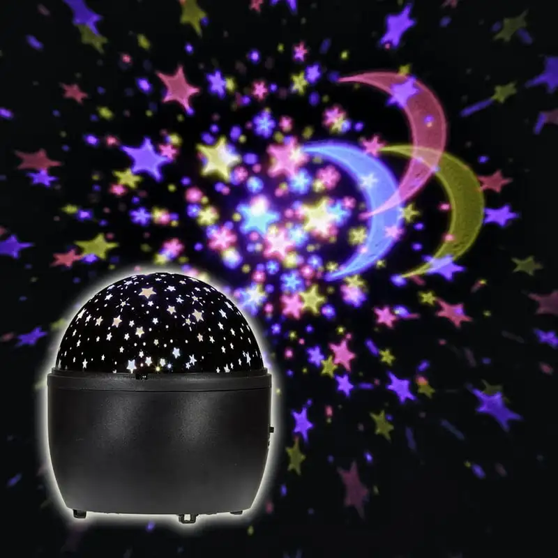 

Indoor Battery Operated Multicolor LED Galaxy Table Top Projector Lamp with -in Timer D lamp Led decor Table lamp Stained glass