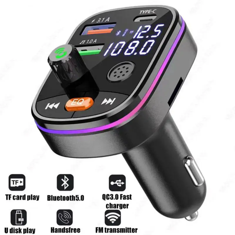 

FM-трансмиттер автомобильный с поддержкой Bluetooth и двумя USB-портами