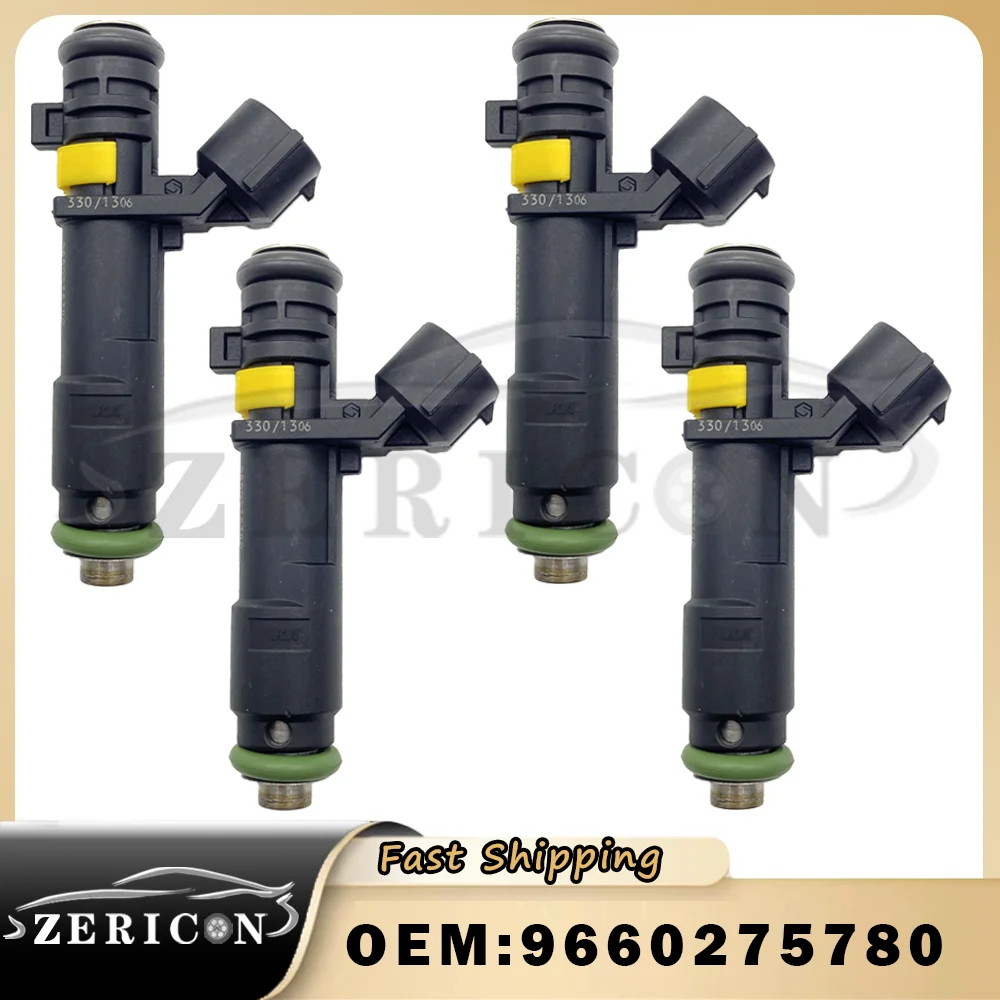 

4pcs 9660275780 Brand New 1984F8 Fuel Injectors Nozzle For Citroen C4 / C5 / C6 / C8 For Peugeot 307/407/508/408/308/807/3008