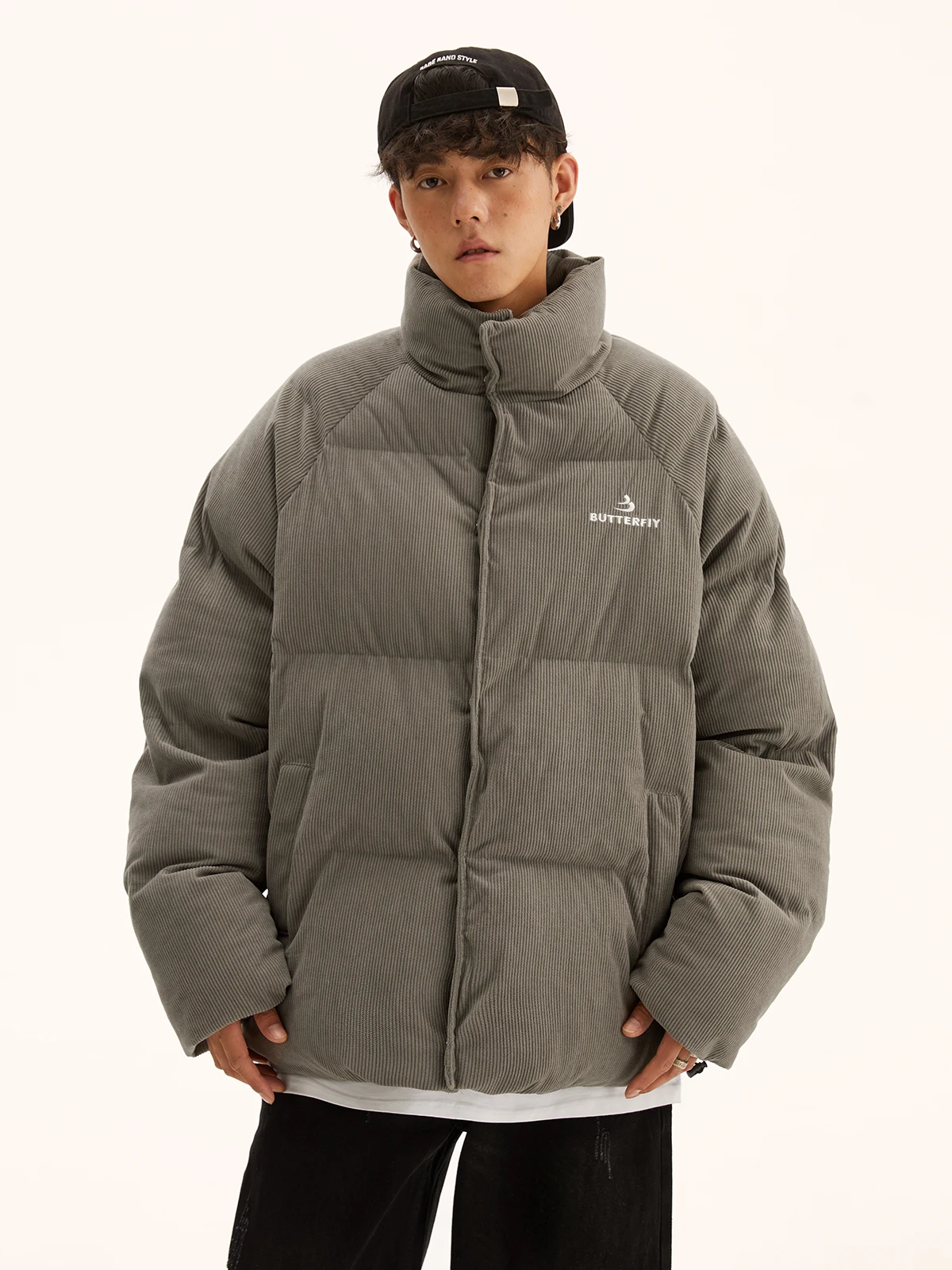 Мужское дорожное зимнее новое вельветовое пальто с хлопковой подкладкой и