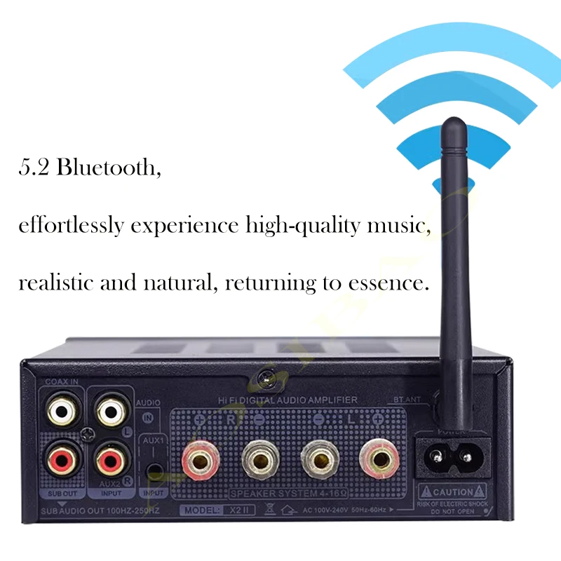 AIYIMA SMSL X2 200 Вт 2 1 цифровой усилитель мощности Bluetooth 5 без потери качества