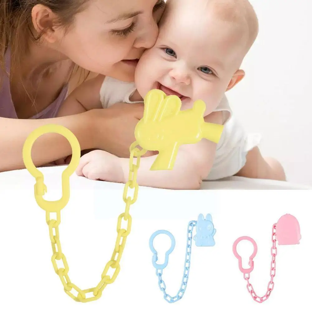

Baby Pacifier Clip Chain Anti-Drop Hook Safety Nipple Baby Holder Soother Clip Pacifier Healthy Toy Teething Chain Clasps L0F6