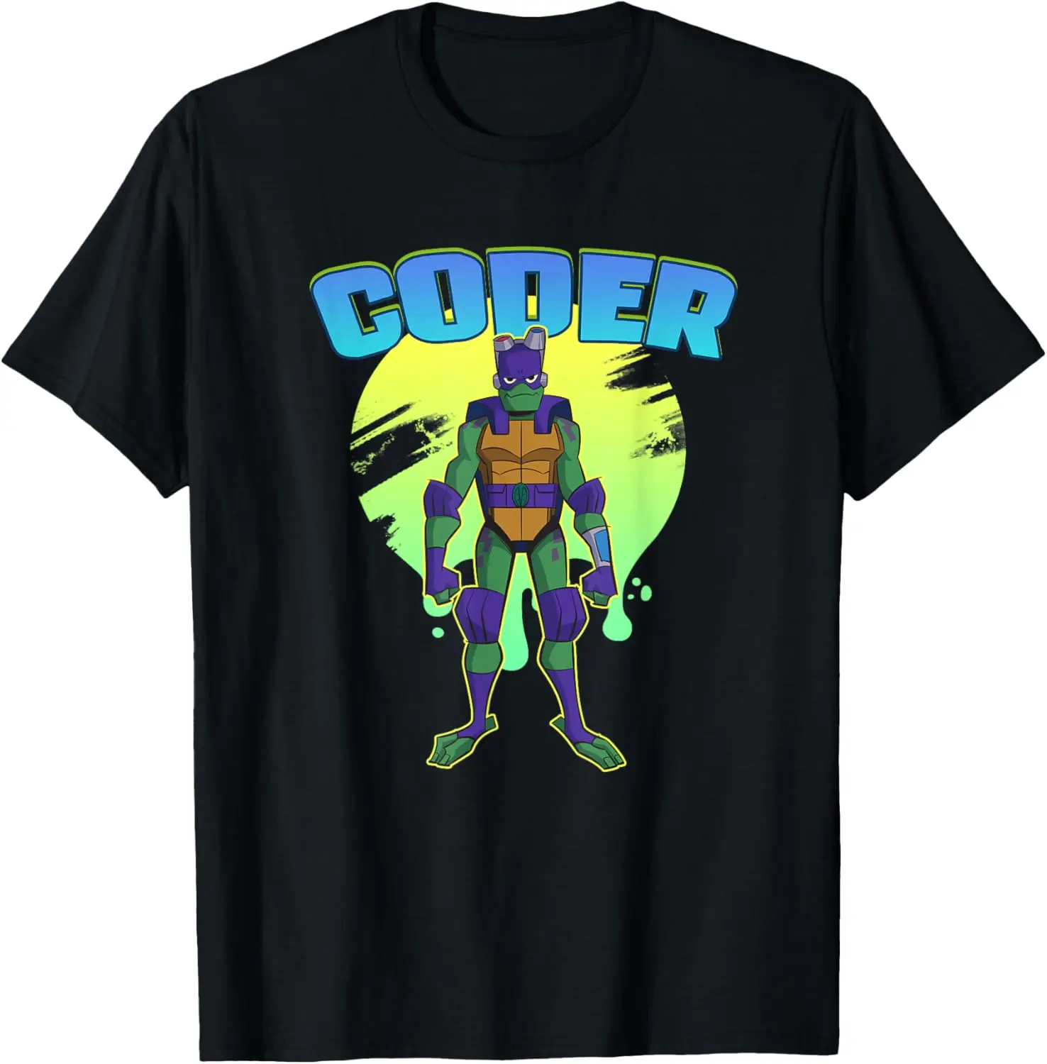 Mademark x Черепашки ниндзя Teenage Mutant — Donatello любит коду Кодер футболка STEM