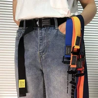 mens belts fashion unisex trousers belts canvas belt punk outdoor tactical for jeans adjustable waist belt 120cm waistband