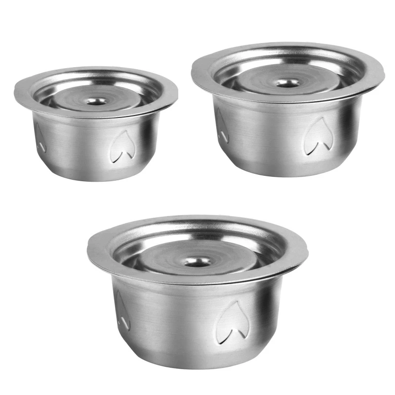 

Многоразовые кофейные подставки H051 из нержавеющей стали для эспрессо, набор фильтров для эспрессо Vertuo, 70/150/230 мл