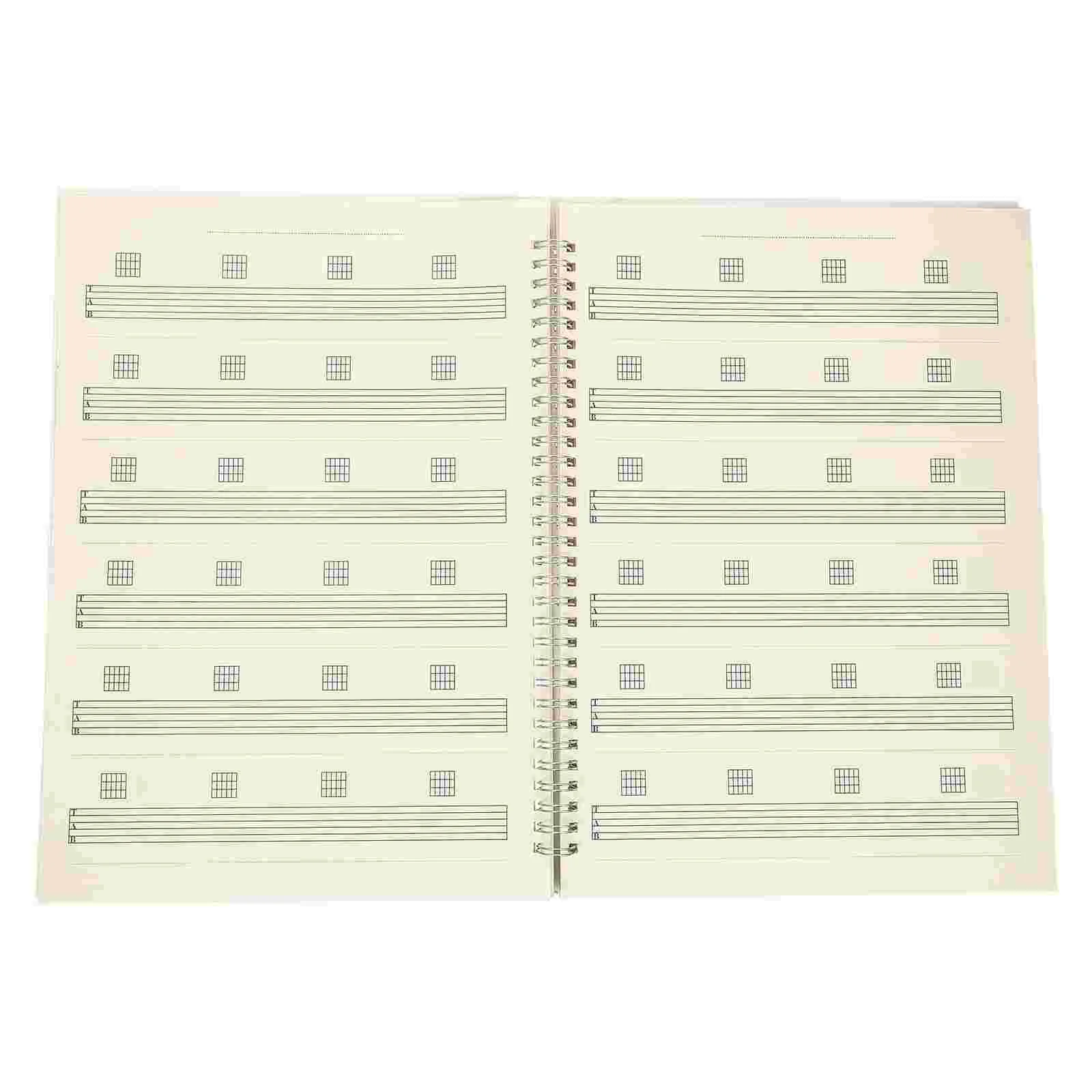 

Booknotebook Guitar Score Chord Tablature Sheet Staff Bass Large Ukulele Portable