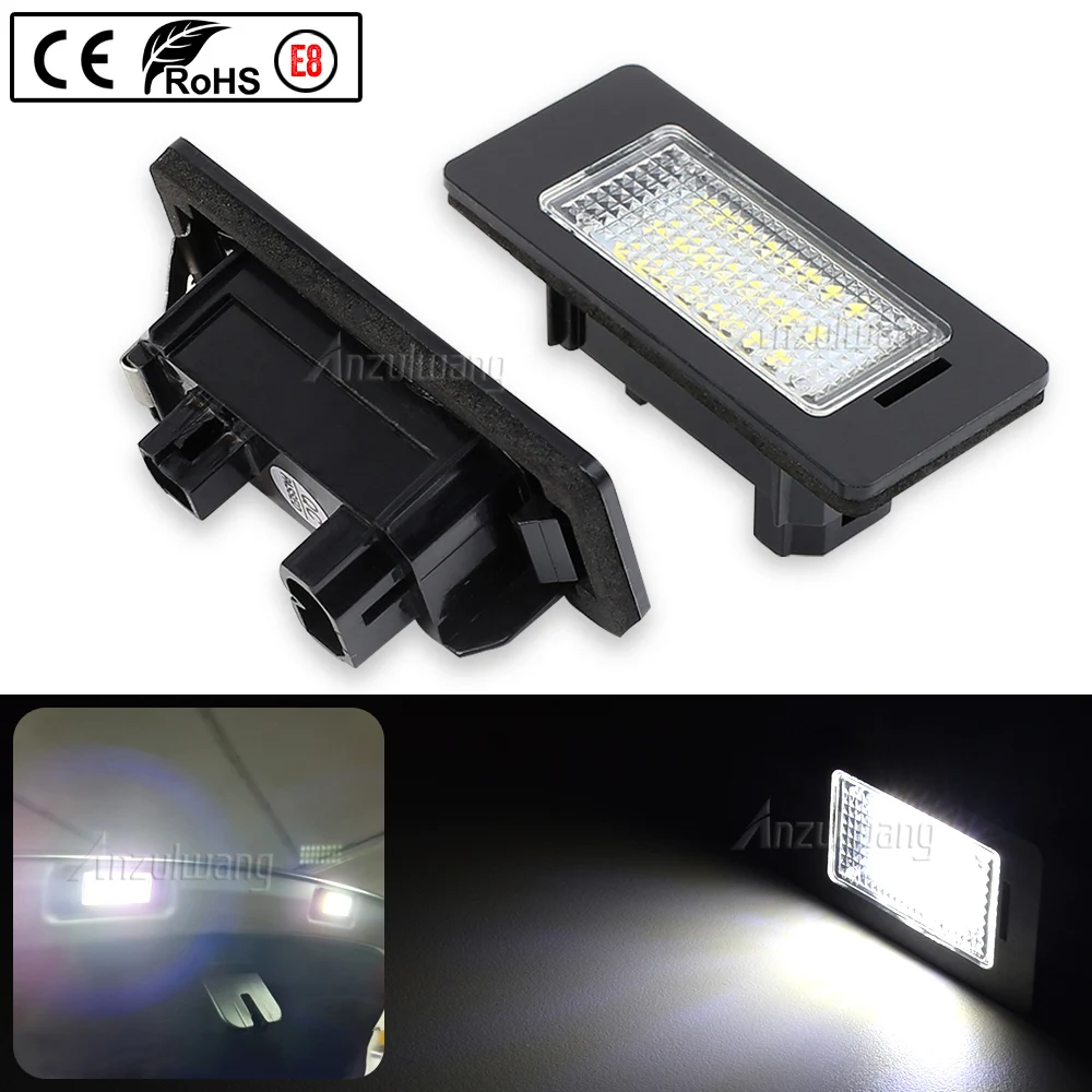 

2Pcs For Audi A1 A4 B8 4D/5D A5 A6/S6 A7 5D Q5 TT 2D TTS 2D RS5 2D LED Number License Plate Lights Signal Lamp Car Accessories