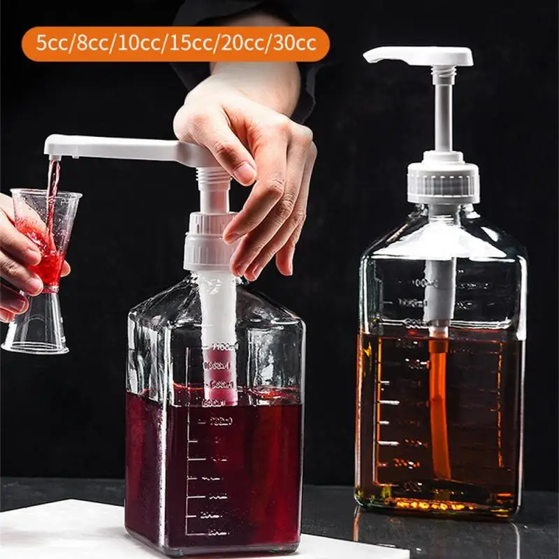 

Self-locking Function Fructose Bottle Press Juice Quantizer Convenient Double-sided Scale Durable No Sanitary Dead Corner