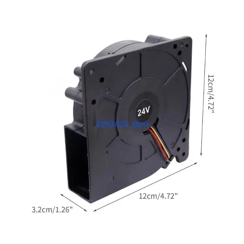 F3KE DC24 Охлаждающий вентилятор 12x12x3 мм, вентилятор с двумя шарикоподшипниками, 24 В, 4 контакта, надежный и тихий (art.: 3920dbc12a309) - 3920dbc12a309