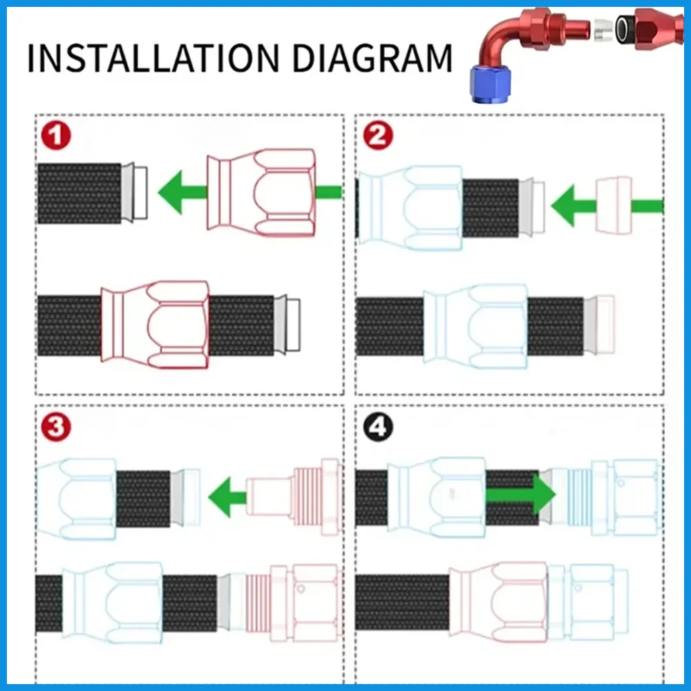 1-10 м AN4 AN6 AN8 AN10 AN12 E85 PTFE топливный шланг для масла газа охладитель трубы нейлоновый