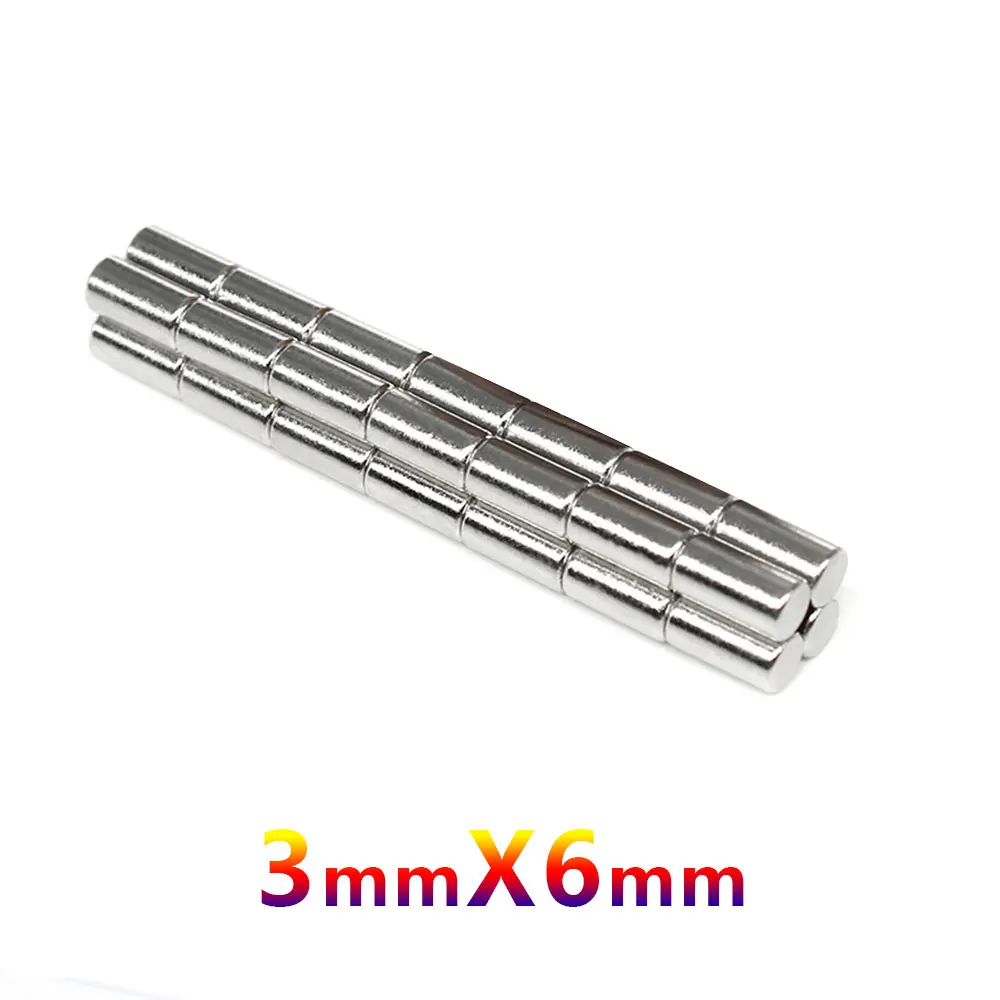 20/50/100/500/1000 шт. небольшие круглые неодимовые магниты 3x6 мм |