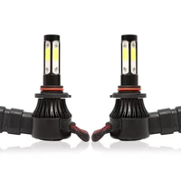 new 2 pcs portable car led headlights bulbs lamps cob led chip ip67 waterproof x7 essential accessories