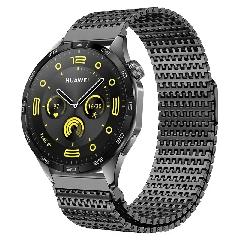 Фото Металлический ремешок для Samsung Galaxy Watch 7/6/5/4, магнитный браслет для Huawei Watch 4/3/GT5-4-3 Pro Amazfit GTR 4/GTS 4 Correa №5