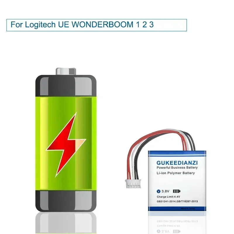 Аккумуляторная батарея 2700 мАч для Logitech UE WONDERBOOM 1 2 3 Bluetooth-динамик 360 °