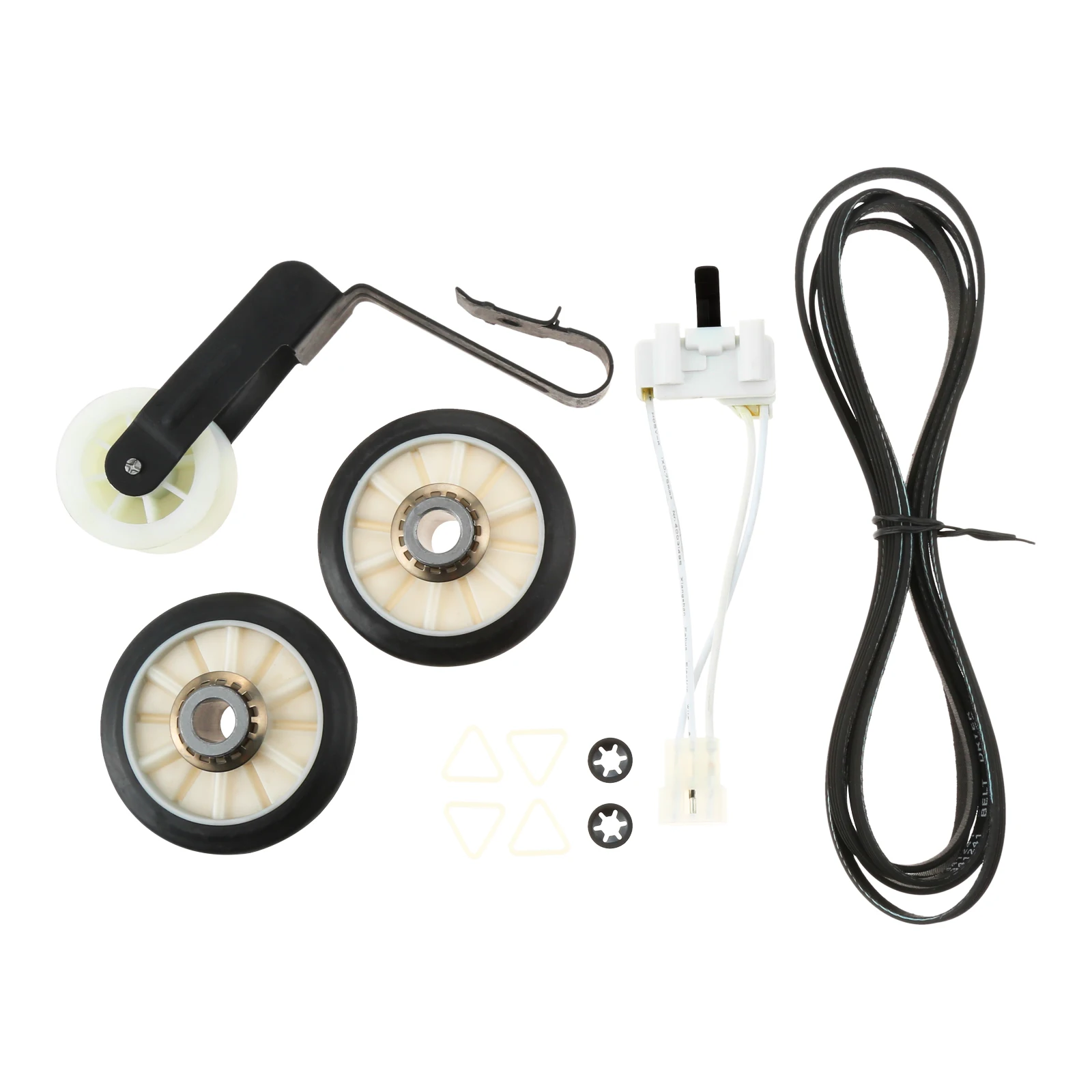 

4392065 349241t Dryer Repair Kit 341241 Drum Belt Latch Idler Pulley Rollers Replace for Whirlpool Maytag 660996 8066065 3406107