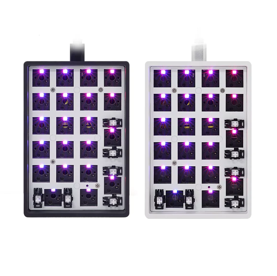 

New gk21s gk21 hot swappable blue tooth bt dual mode pcb Custom Mechanical Keyboard Numpad Kit rgb smd switch leds type c usb