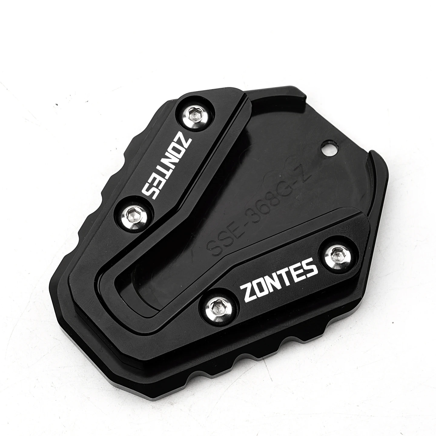 

Для ZONTES 368G 501G 368K 368E 368 G 2024 2025 2026 Алюминиевая подставка для мотоцикла с ЧПУ, боковая подставка, удлинитель, увеличительная пластина