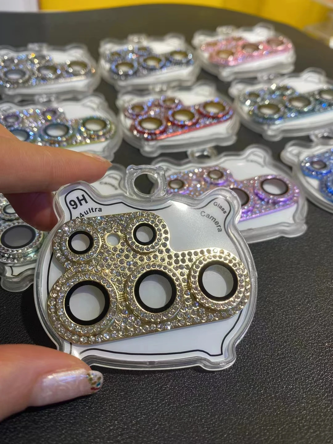 1 шт. АЛМАЗНОЕ КОЛЬЦО Matel для камеры Samsung Galxy S24 Ultra задняя линза Закаленное стекло