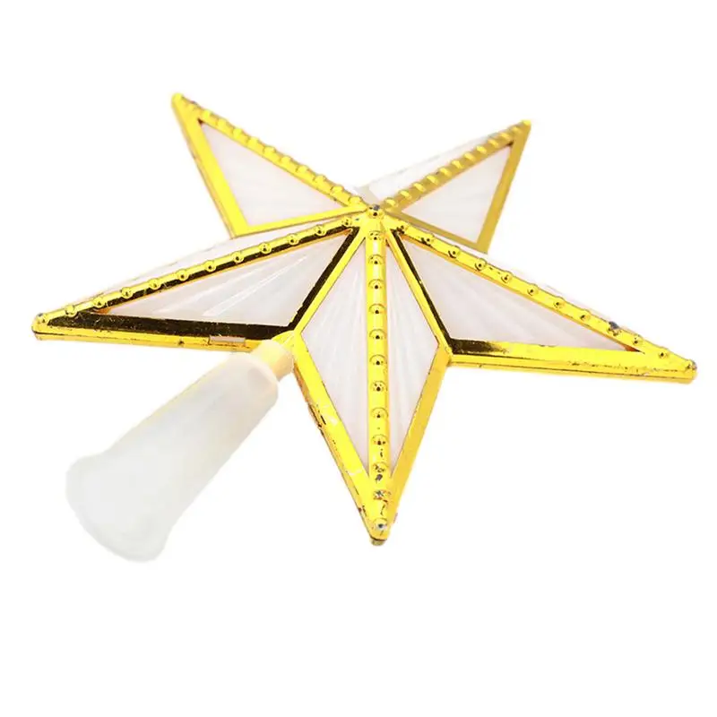 

Christmas Tree Five-pointed Star Tree Top Light High Brightness Christmas Decor Tree Top Star Light USB Battery Doul Purpose