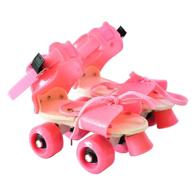 

Roller Skates Girls Roller Skates Double Row Wheels Easy To Wear Inline Skates Simple Design Walking Shoes For Kids Boys And