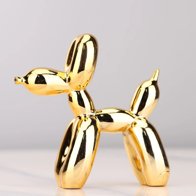 

Plating balloon dog Statue Resin Sculpture Home Decor Modern Nordic Home Decoration Accessories for Living Room Animal Figures