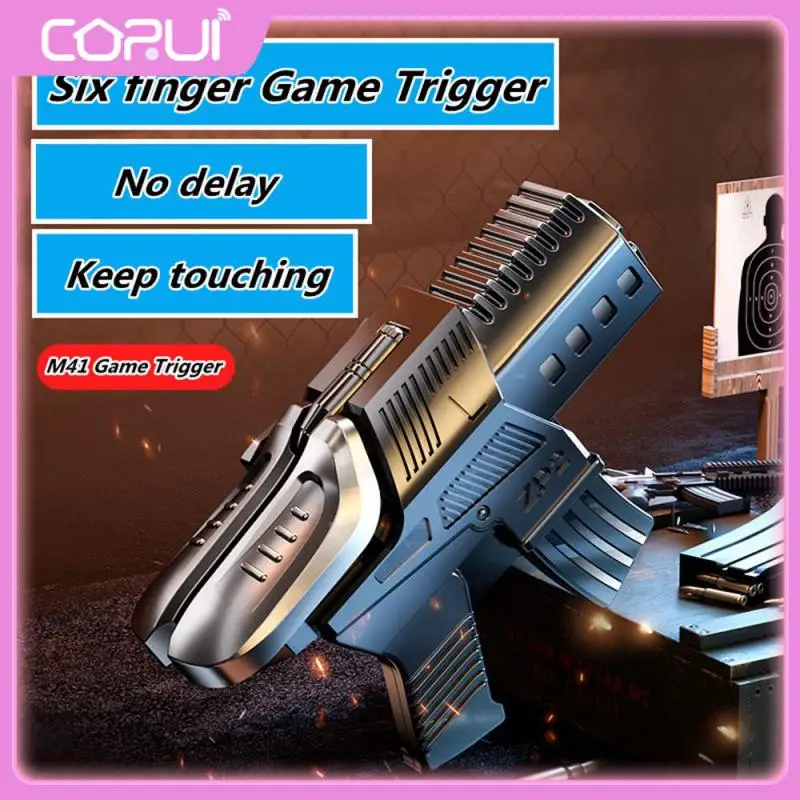 

Game Triggers Universal Non-slip Shooting Trigger Flexible 4 Output Heads Game Controller Game Accessories Shooting Games Handle