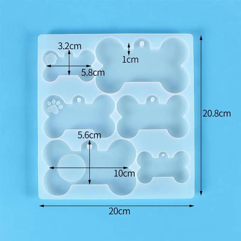 Подвеска в виде кости собаки брелок со стразами зеркальная поверхность подвеска