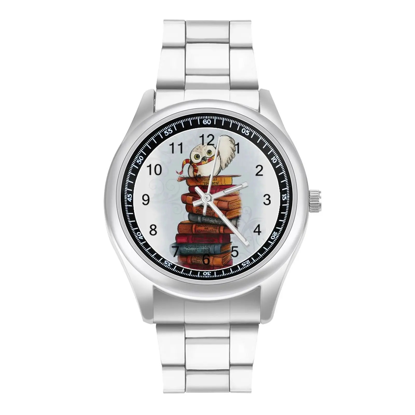 Hedwig Сова кварцевые часы животные из нержавеющей стали фото наручные для девушек