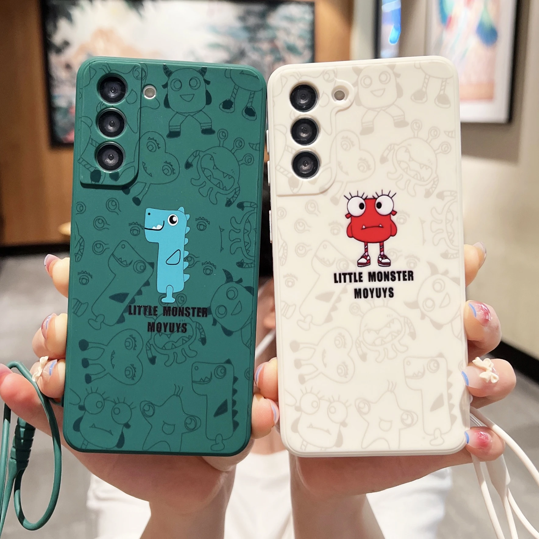 Summer Ice Cream Smile Face Phone Case for Xiaomi Redmi Note 10 9 8 7 Pro 9A 9C Mi 10 8 11T POCO X3 Cartoon Square Silicon Cover
