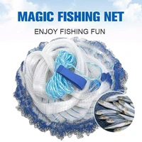 240300cm fishing net with aluminum ring folding fish trap portable crayfish catcher carp for accessories outdoor