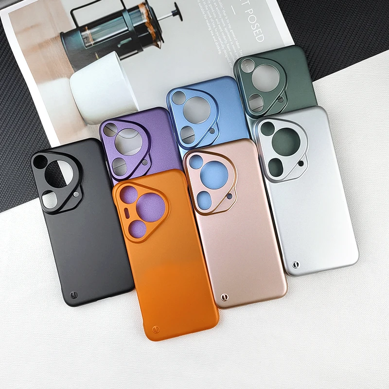 Роскошный Ультратонкий чехол для Huawei Pura70 Pura 70 Ultra P60 P50 P40 Pro Plus жесткий с защитой от